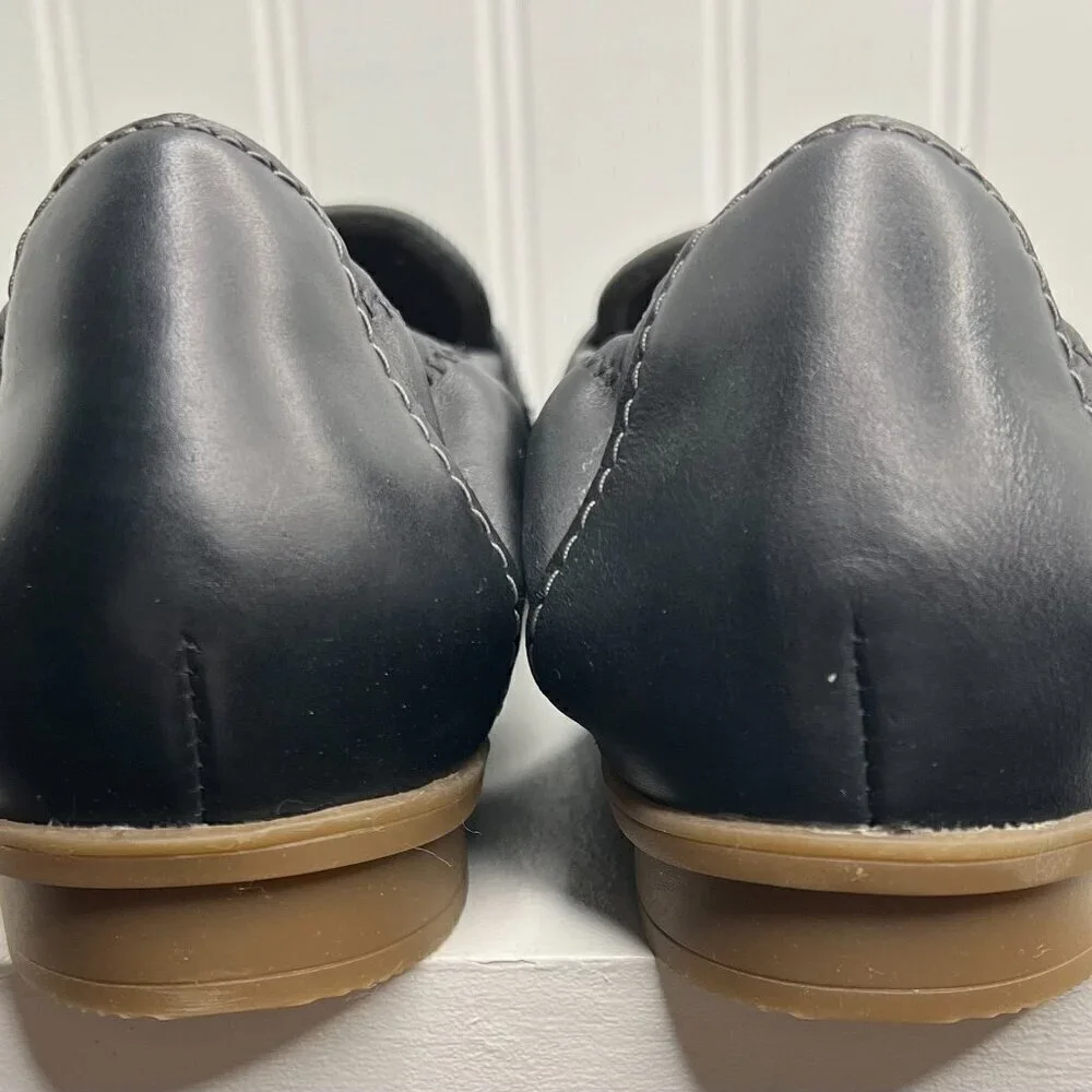 Clarks Collection Black Leather Lyrical Way Loafer Size 9